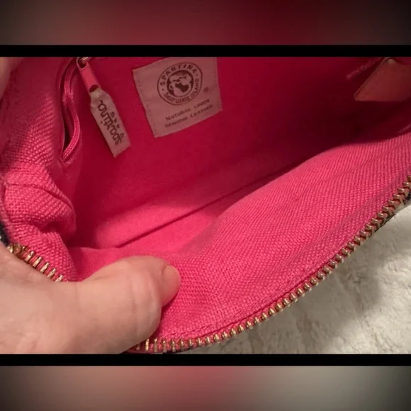 Spartina 449 Patterned Crossbody Bag - Cream and Pink - Picture 4 of 7